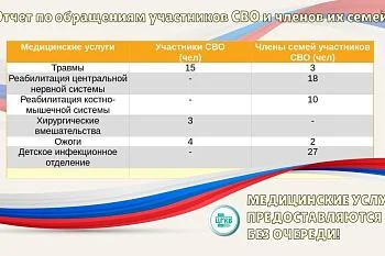 Отчет по обращениям участников СВО и членов их семей 